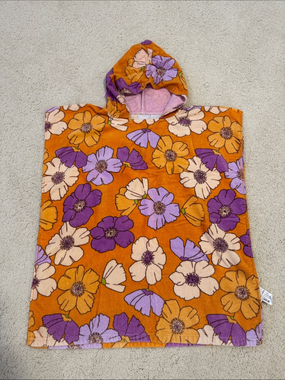 Zara Kids Floral Hooded Towel